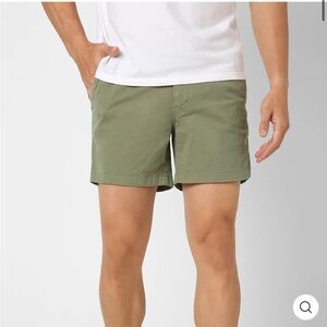 Bearbottom Men’s Olive Green 5.5” Stretch Shorts